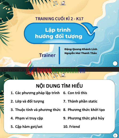 Tải FREE tài liệu Lập Trình Hướng Đối Tượng PDF - Training Cuối Kỳ 2 K17 8 Tải FREE tài liệu Lập Trình Hướng Đối Tượng PDF - Training Cuối Kỳ 2 K17