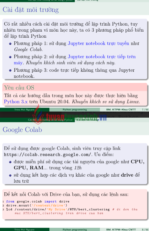 Tải FREE tài liệu Lập Trình Python PDF - Nguyễn Hải Triều