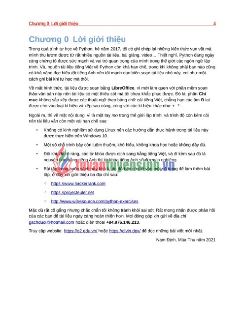 Tải FREE tài liệu Lập Trình Python Qua Các Ví Dụ Và Bài Tập PDF 6 Tải FREE tài liệu Lập Trình Python Qua Các Ví Dụ Và Bài Tập PDF