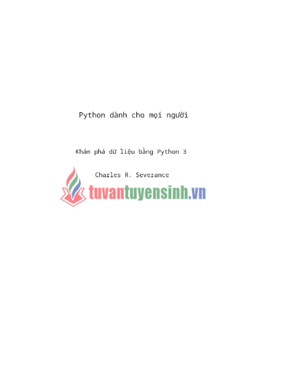 Tải FREE tài liệu Python Dành Cho Mọi Người PDF