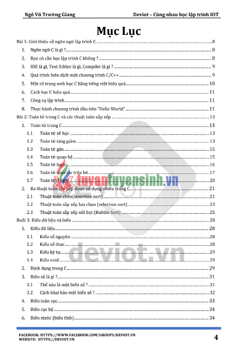 Tải FREE tài liệu Thực Chiến Lập Trình C PDF 6 Tải FREE tài liệu Thực Chiến Lập Trình C PDF