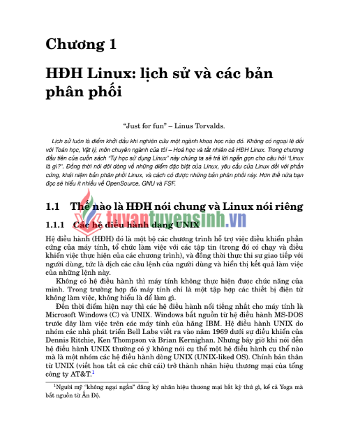 Tải FREE tài liệu Tự Học Sử Dụng Linux PDF - Phan Vĩnh Thịnh
