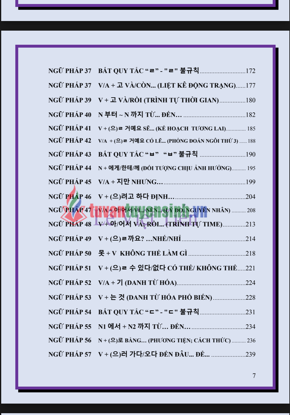 TẢI FREE SÁCH NGỮ PHÁP CHUYÊN SÂU TỔNG HỢP NGỮ PHÁP TIẾNG HÀN SƠ CẤP 1 18 NGỮ PHÁP CHUYÊN SÂU TỔNG HỢP NGỮ PHÁP TIẾNG HÀN SƠ CẤP 1 6