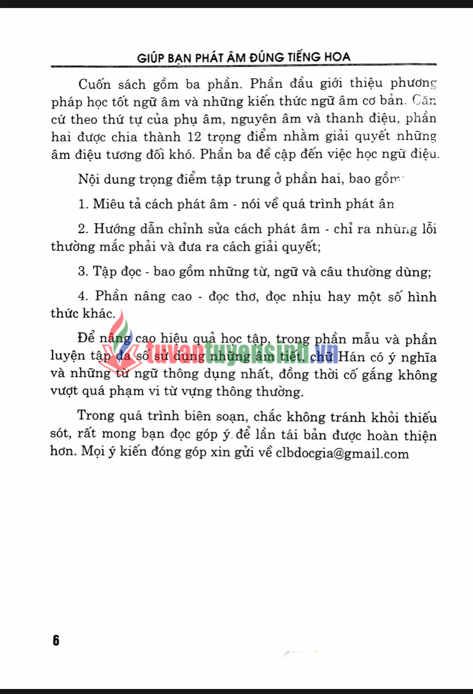Sách Giúp Bạn Phát Âm Đúng Tiếng Hoa 2
