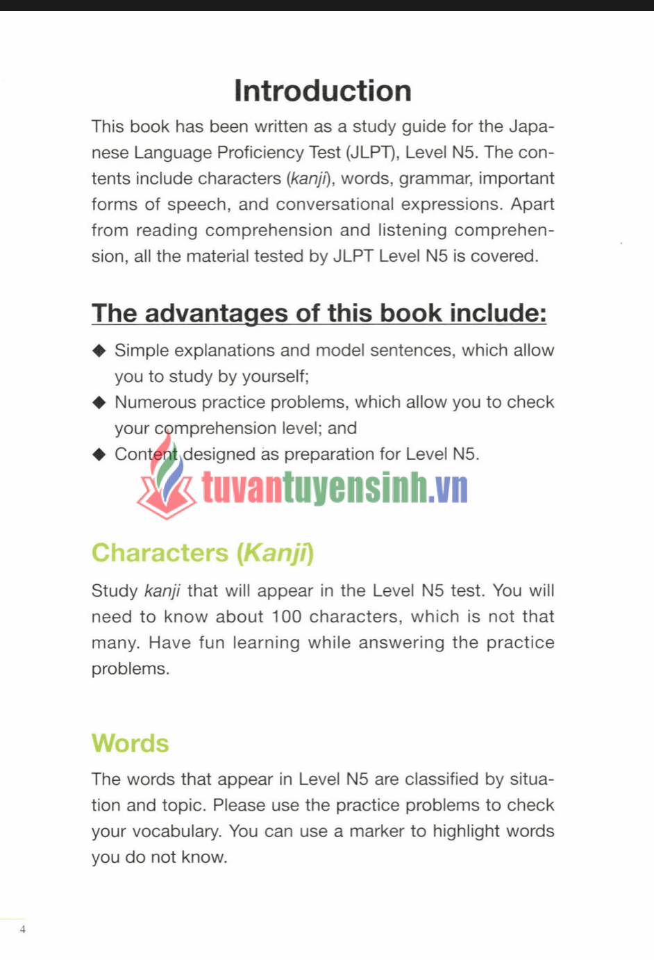 Sách Jitsuryoku Appu N5 Yomu Hán Tự 3