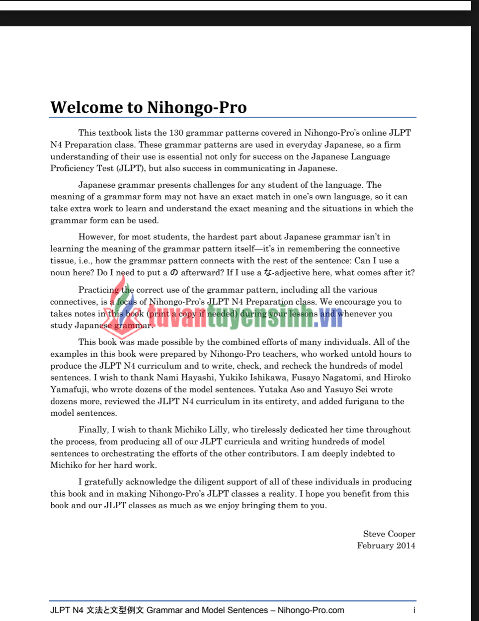 Sách N4 Grammar and Model Sentences N4 1402 01 1