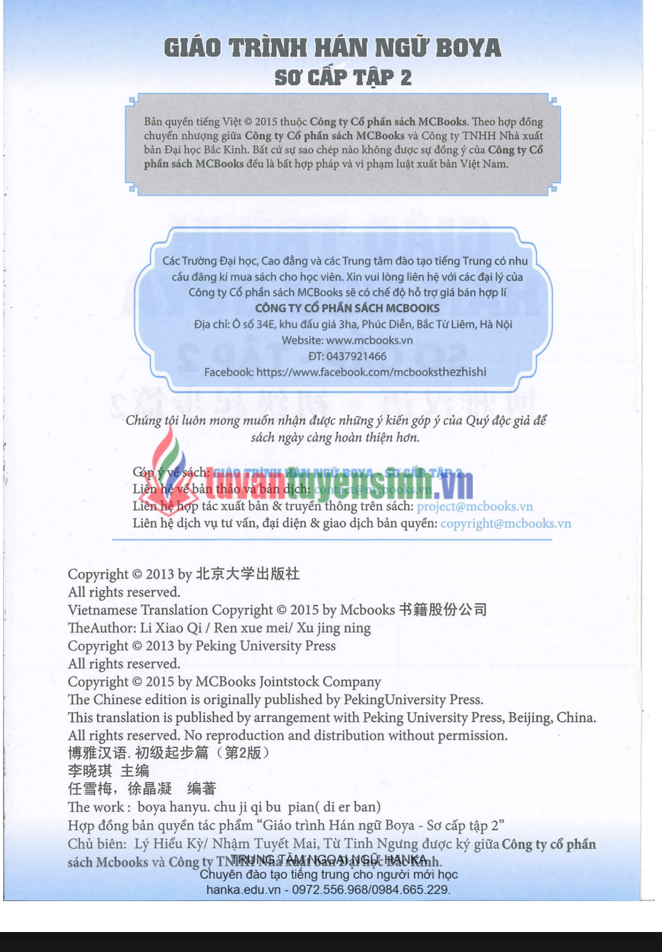 Sách hanka edu vn GT Boya sơ cấp tập 2 PDF có tiếng Việt 1
