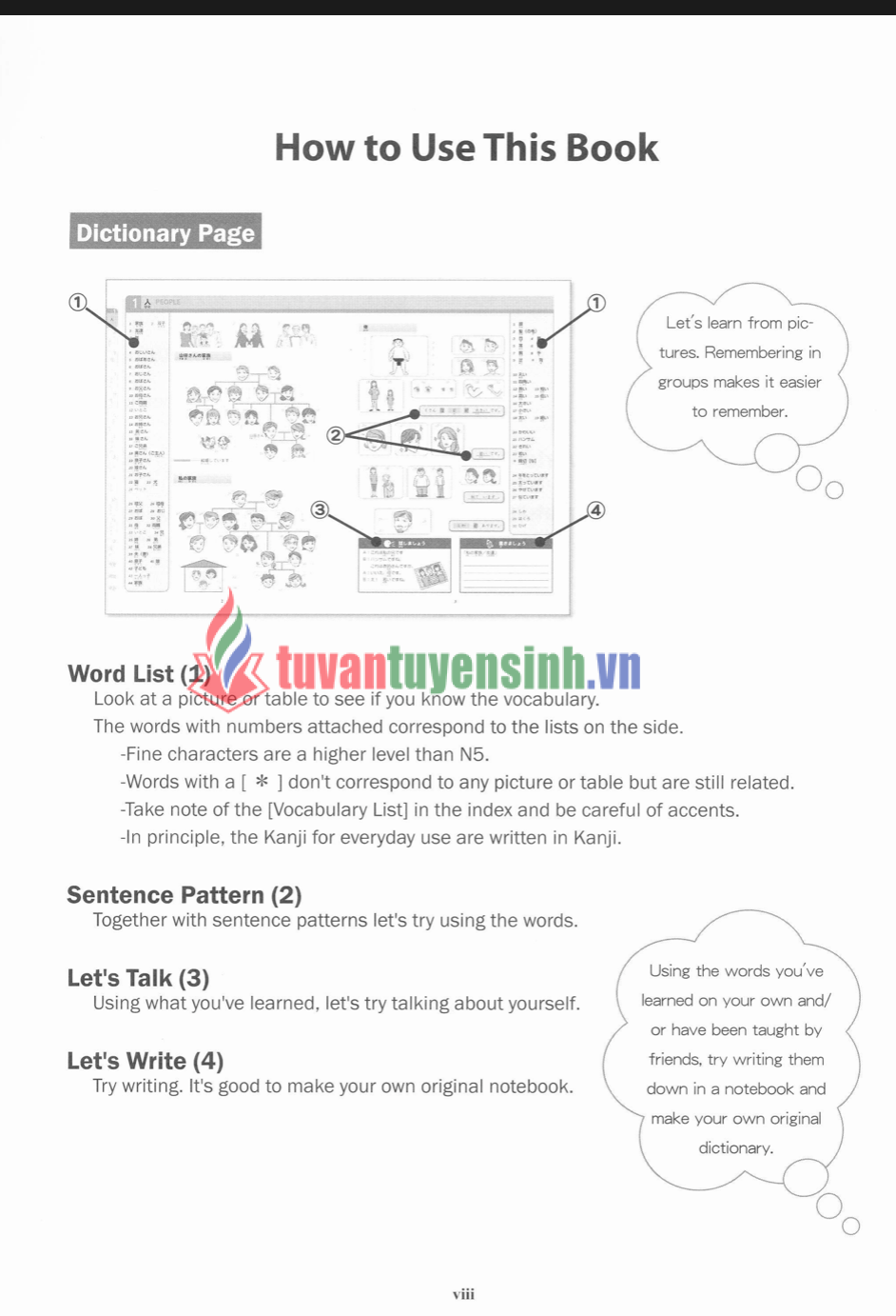Sách luyện thi N5 Kirari Nihongo Từ vựng 8