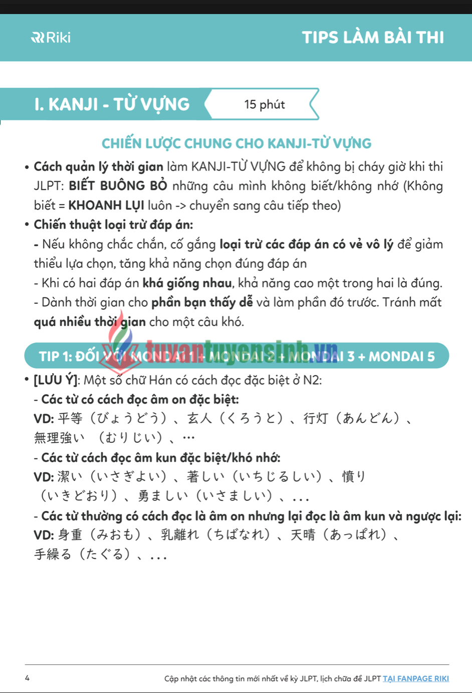 TẢI FREE Sách 10 Tips độc quyền tăng điểm JLPT N2  2