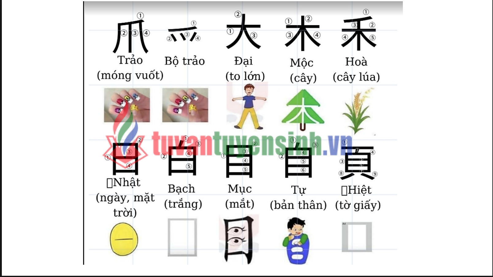 TẢI FREE Tải FREE sách 214 Bộ Thủ Tiếng Trung PDF có tiếng Việt 5