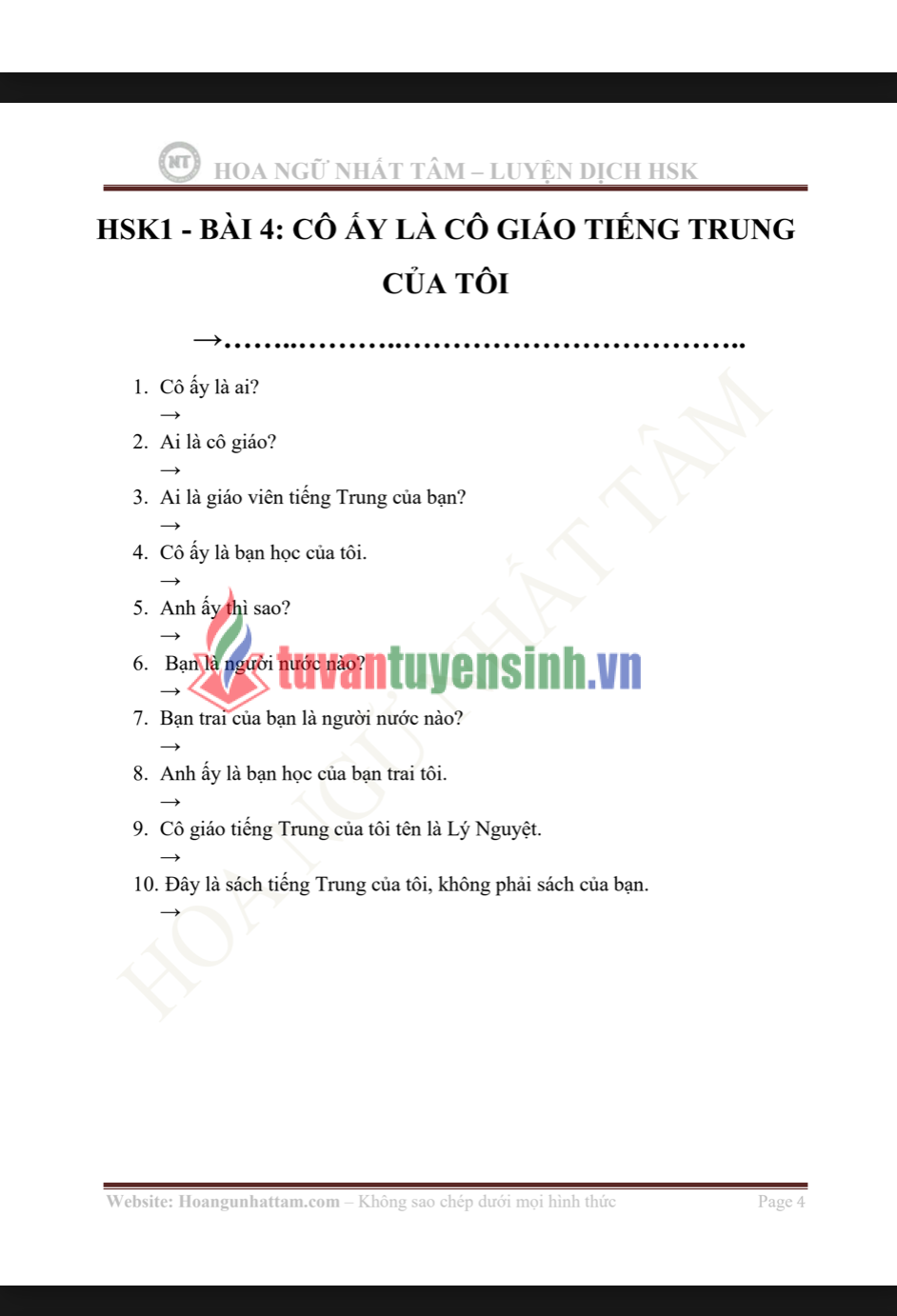 TẢI FREE sách Luyện Dịch HSK1_2 PDF có tiếng Việt 1
