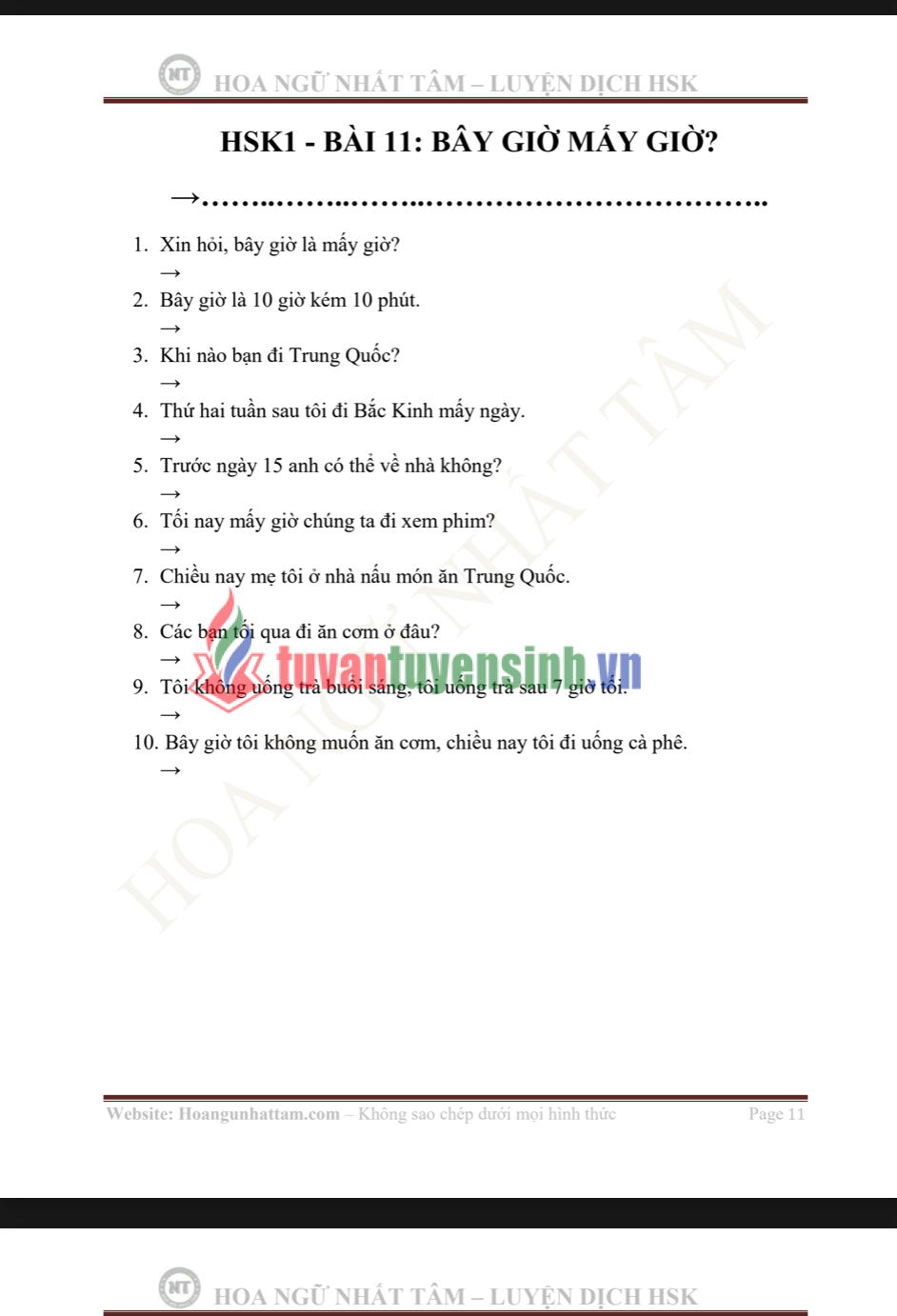 TẢI FREE sách Luyện Dịch HSK1_2 PDF có tiếng Việt 8