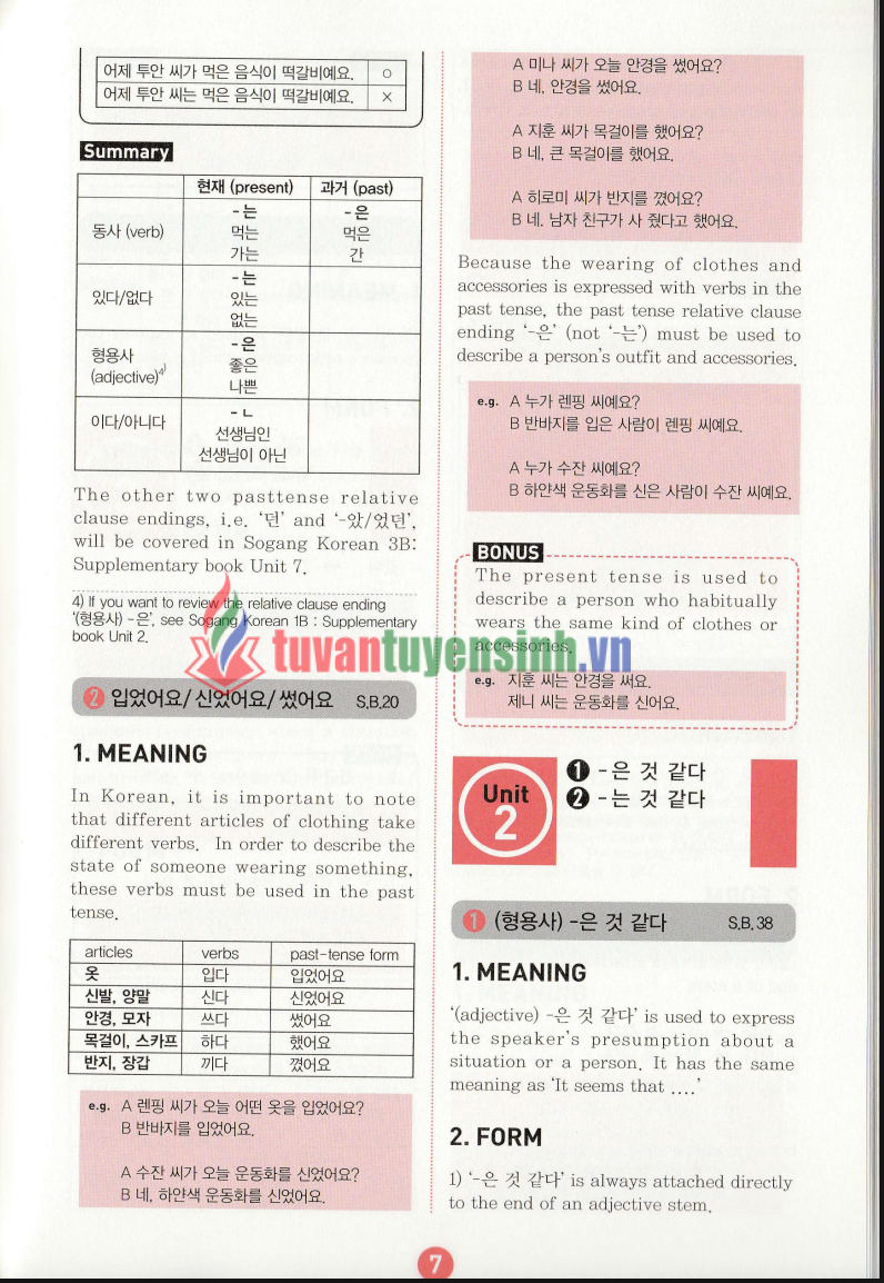 TẢI FREE sách Sogang Korean 2B Grammar  3