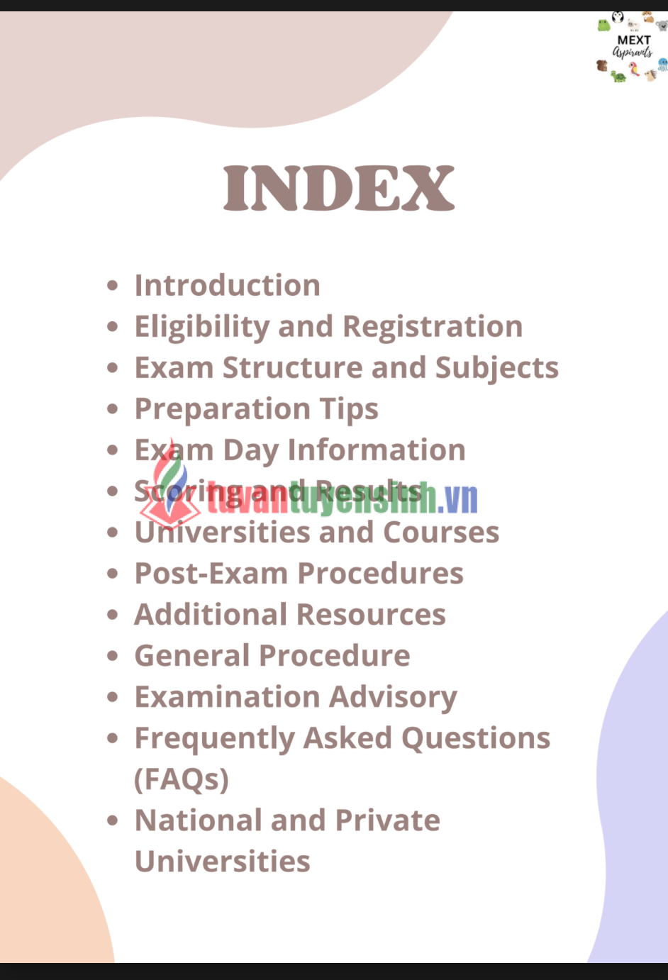 TẢI FREE sách The EJU guide book by MEXT aspirants 1