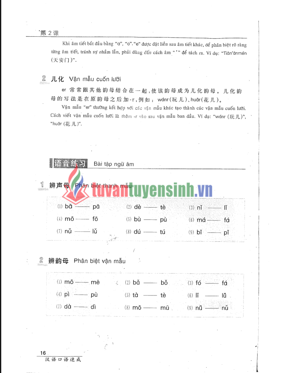 Tải FREE Sách luyện nói tiếng Trung Quốc cho người bắt đầu PDF Tập 1