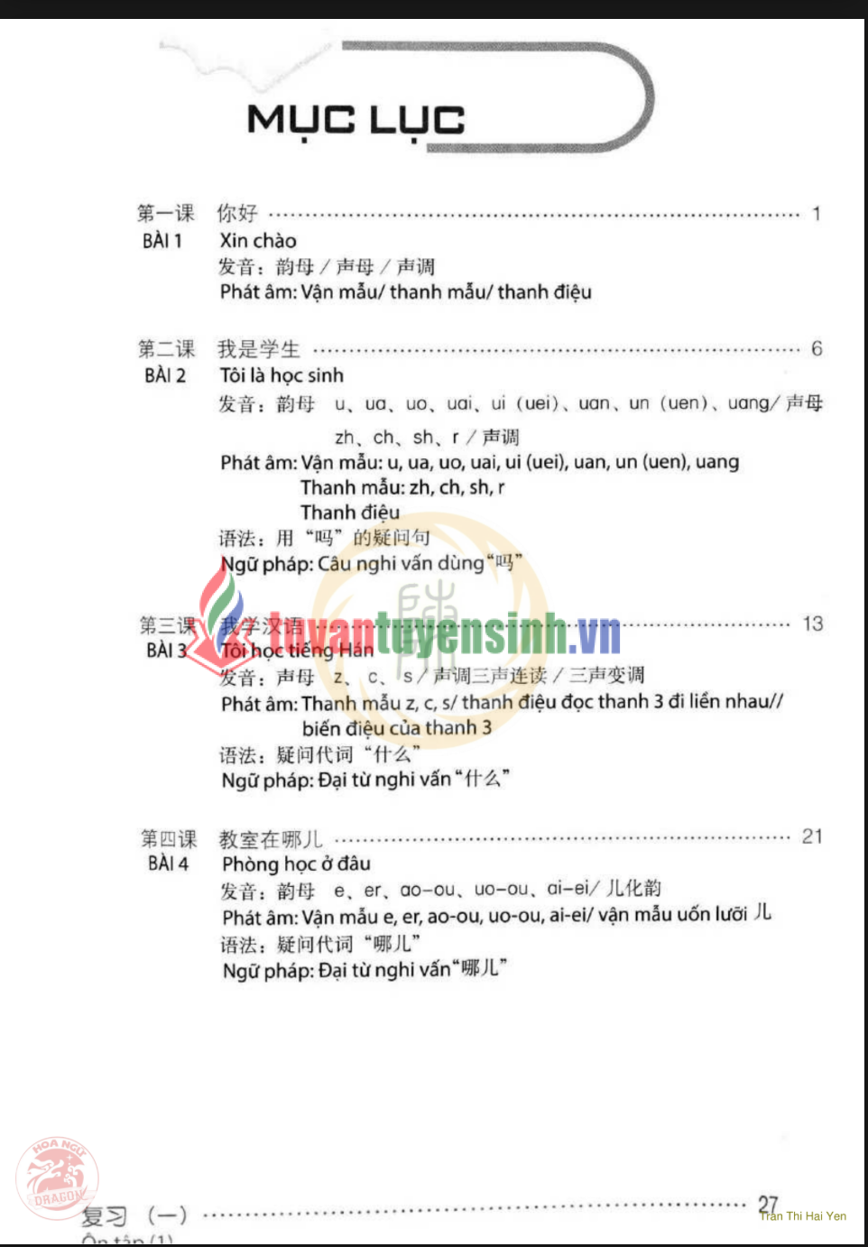 Tải FREE sách 345 Câu Khẩu Ngữ Tiếng Hán 1 PDF có tiếng Việt 4