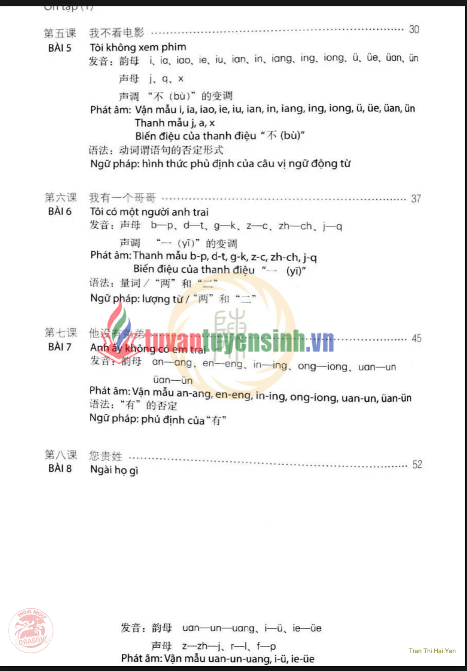 Tải FREE sách 345 Câu Khẩu Ngữ Tiếng Hán 1 PDF có tiếng Việt 5