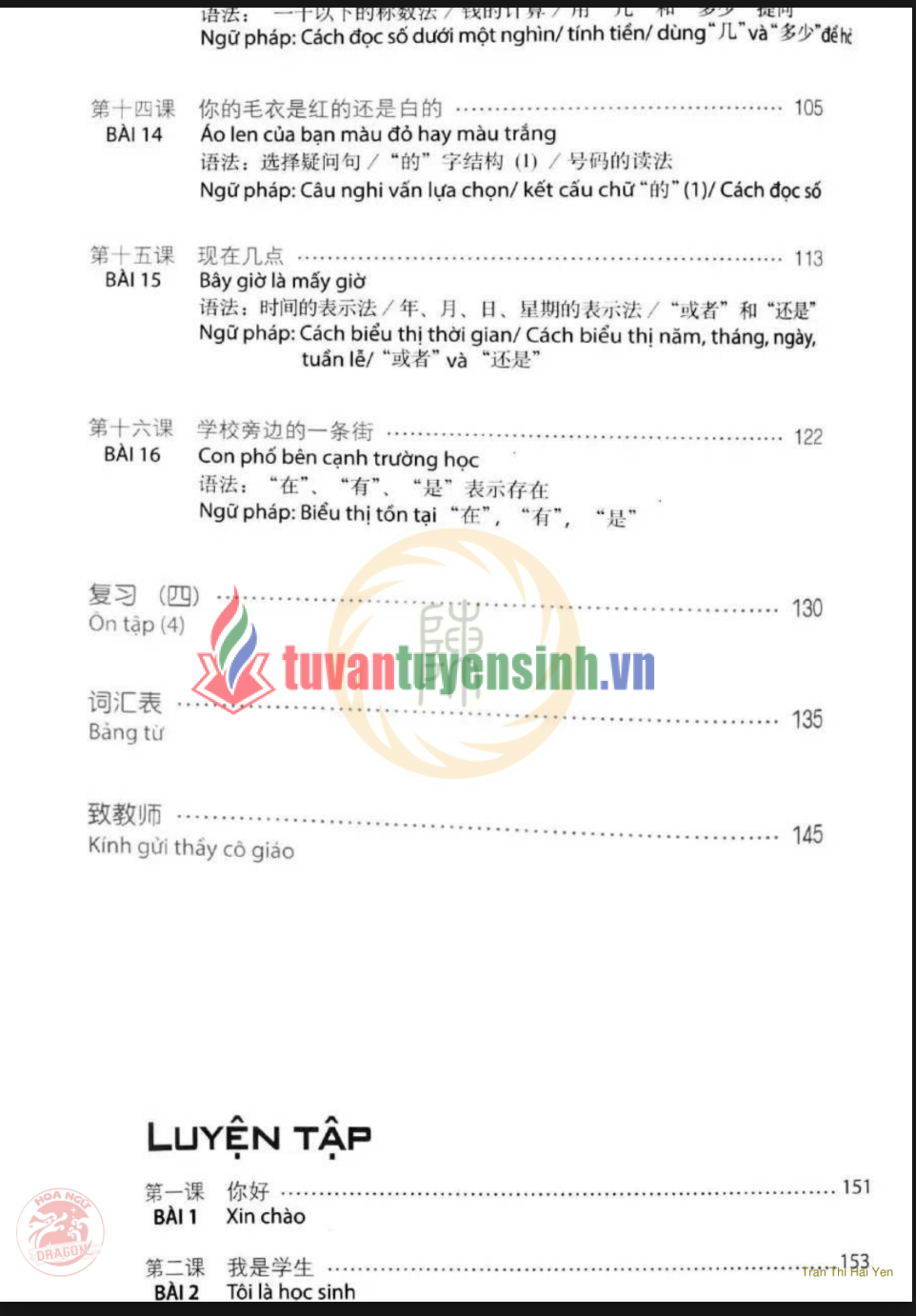 Tải FREE sách 345 Câu Khẩu Ngữ Tiếng Hán 1 PDF có tiếng Việt 7