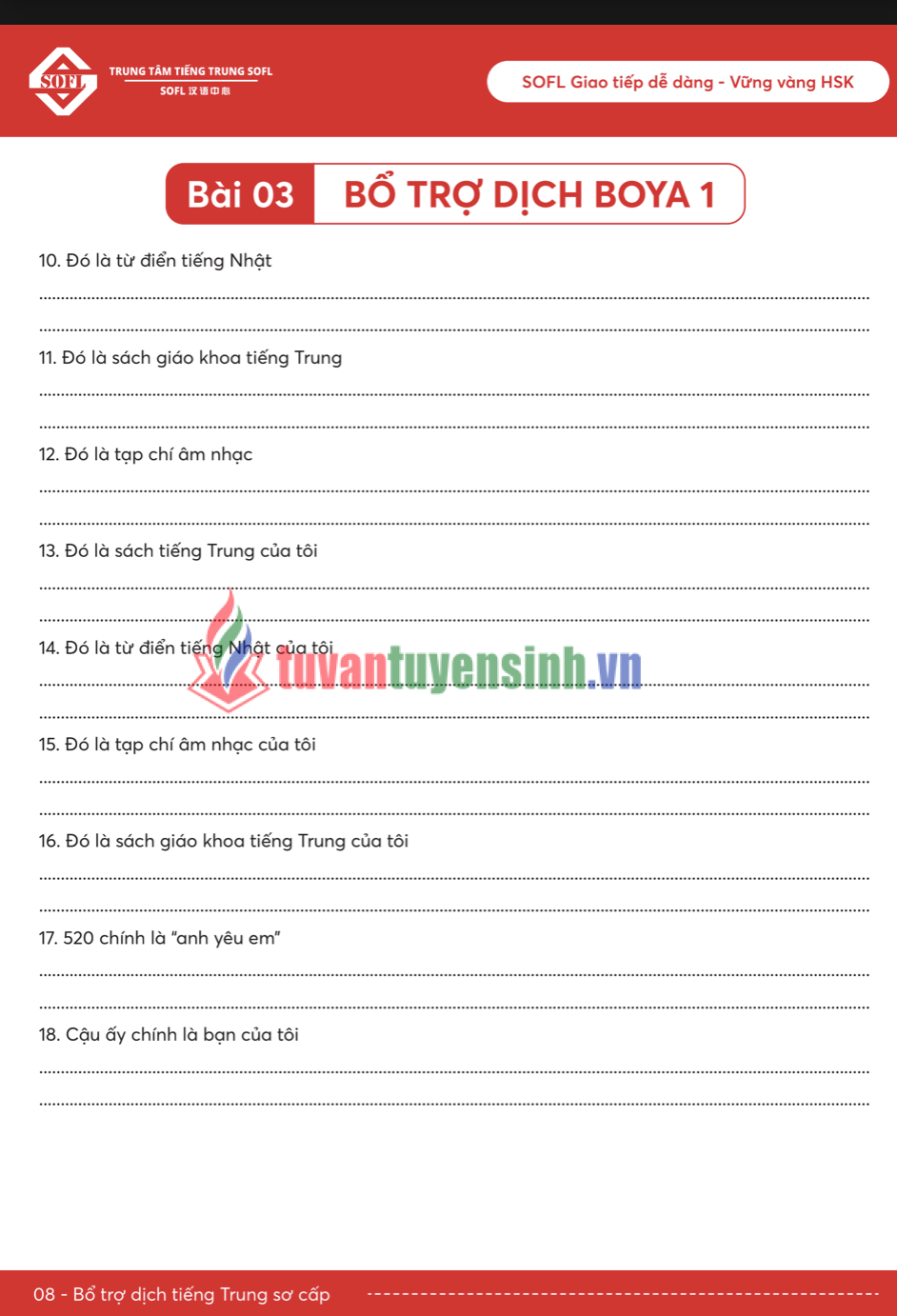 Tải FREE sách Bổ Trợ Dịch Sơ Cấp BOYA1 HSK3  2