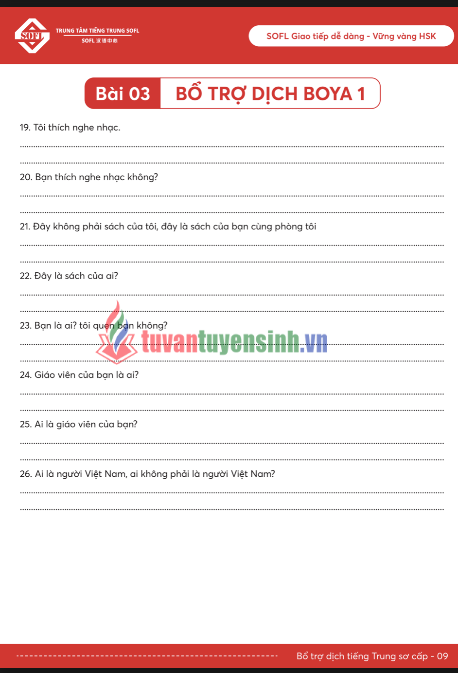 Tải FREE sách Bổ Trợ Dịch Sơ Cấp BOYA1 HSK3 3