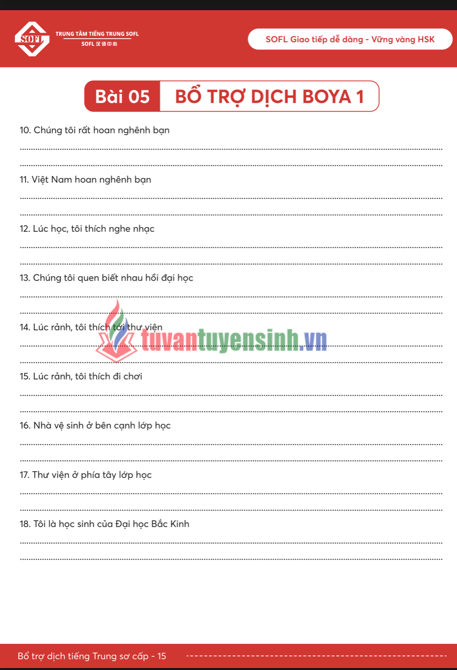 Tải FREE sách Bổ Trợ Dịch Sơ Cấp BOYA1 HSK3  8