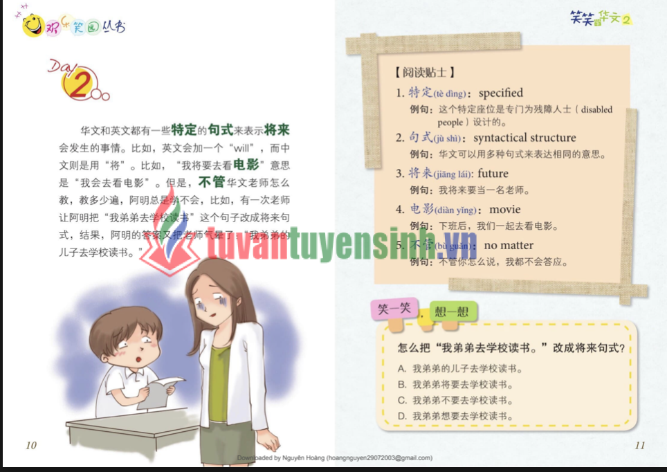 Tải FREE sách Cười mà học tiếng hoa PDF có tiếng Việt 5