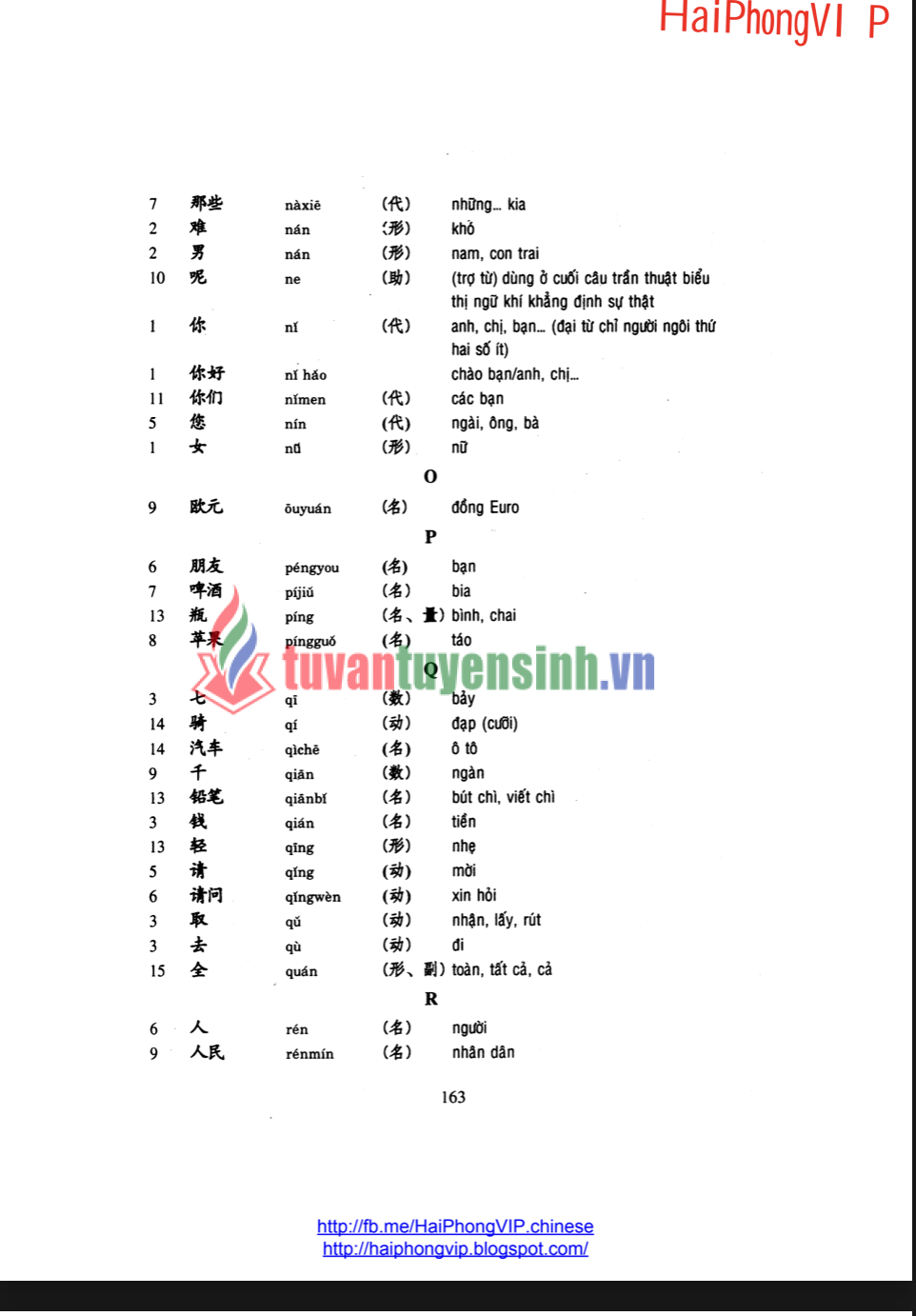 Tải FREE sách Giáo Trình Hán Ngữ 1 Tiếng Việt PDF 7