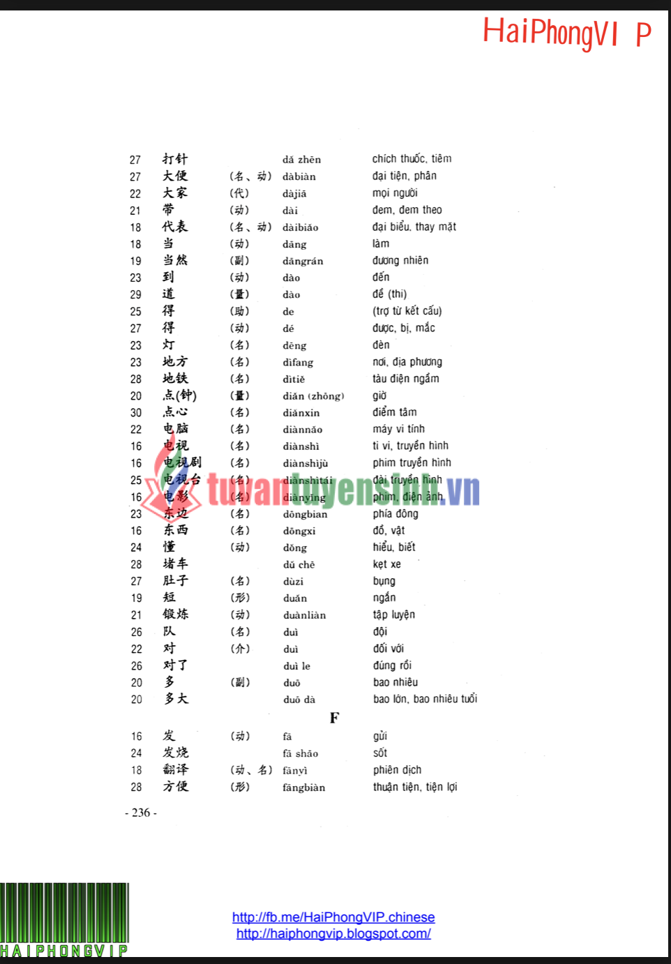 Tải FREE sách Giáo Trình Hán Ngữ 2 Tiếng Việt PDF 3