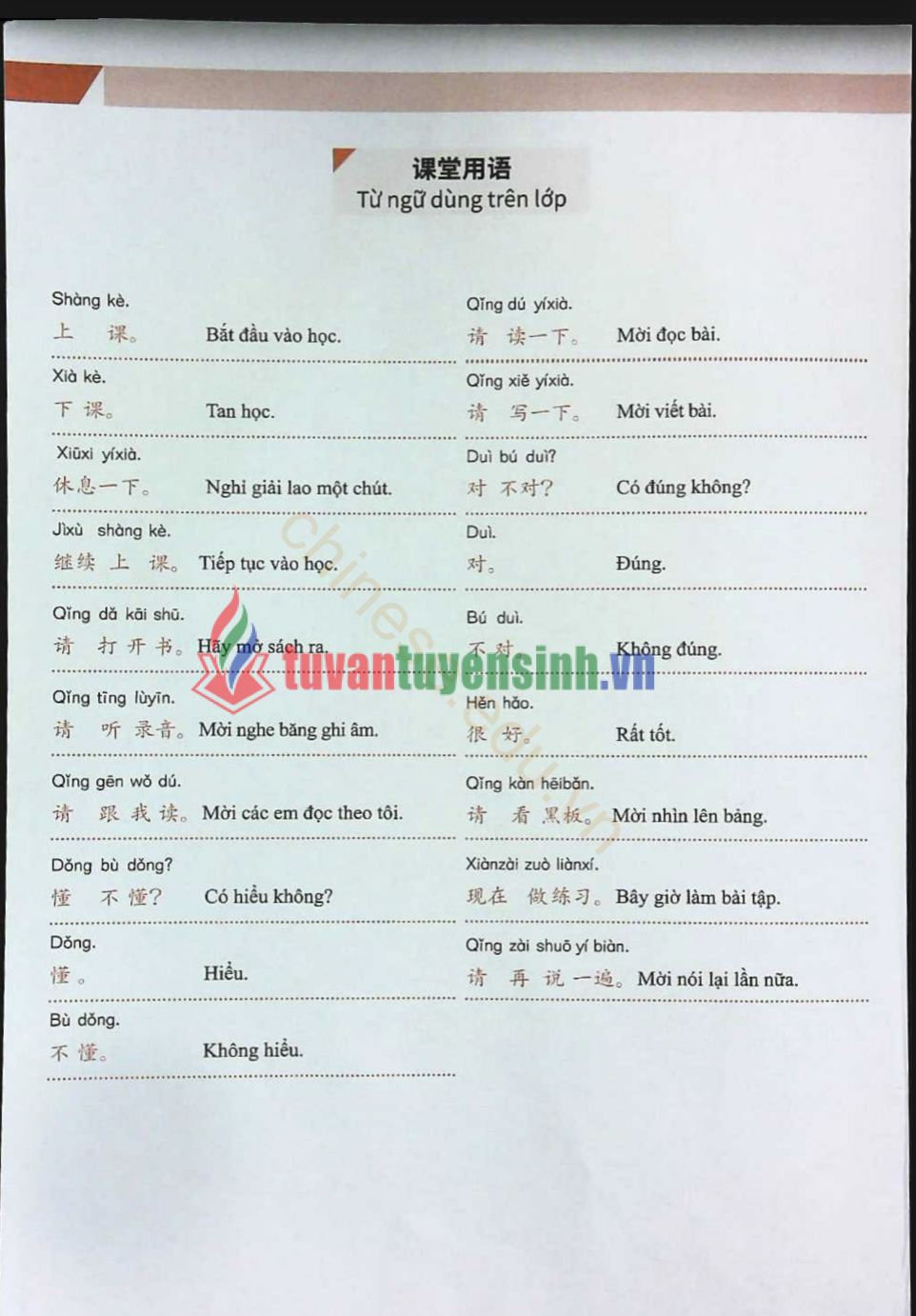 Tải FREE sách Hán ngữ MSUTONG Sơ cấp 1 PDF có tiếng Việt 8