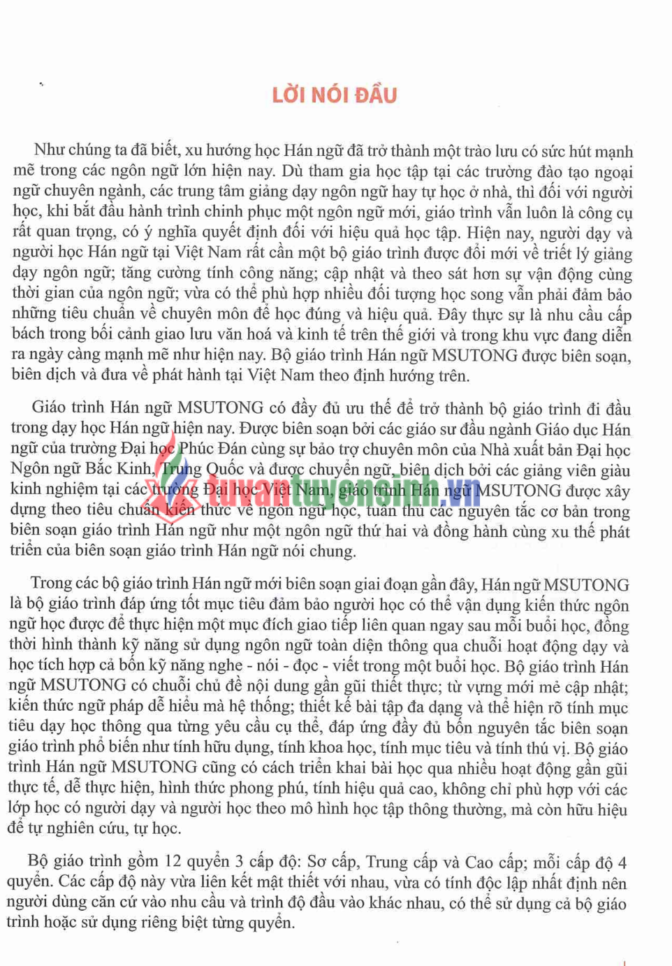 Tải FREE sách Hán ngữ MSUTONG Sơ cấp 3 PDF có tiếng Việt 1