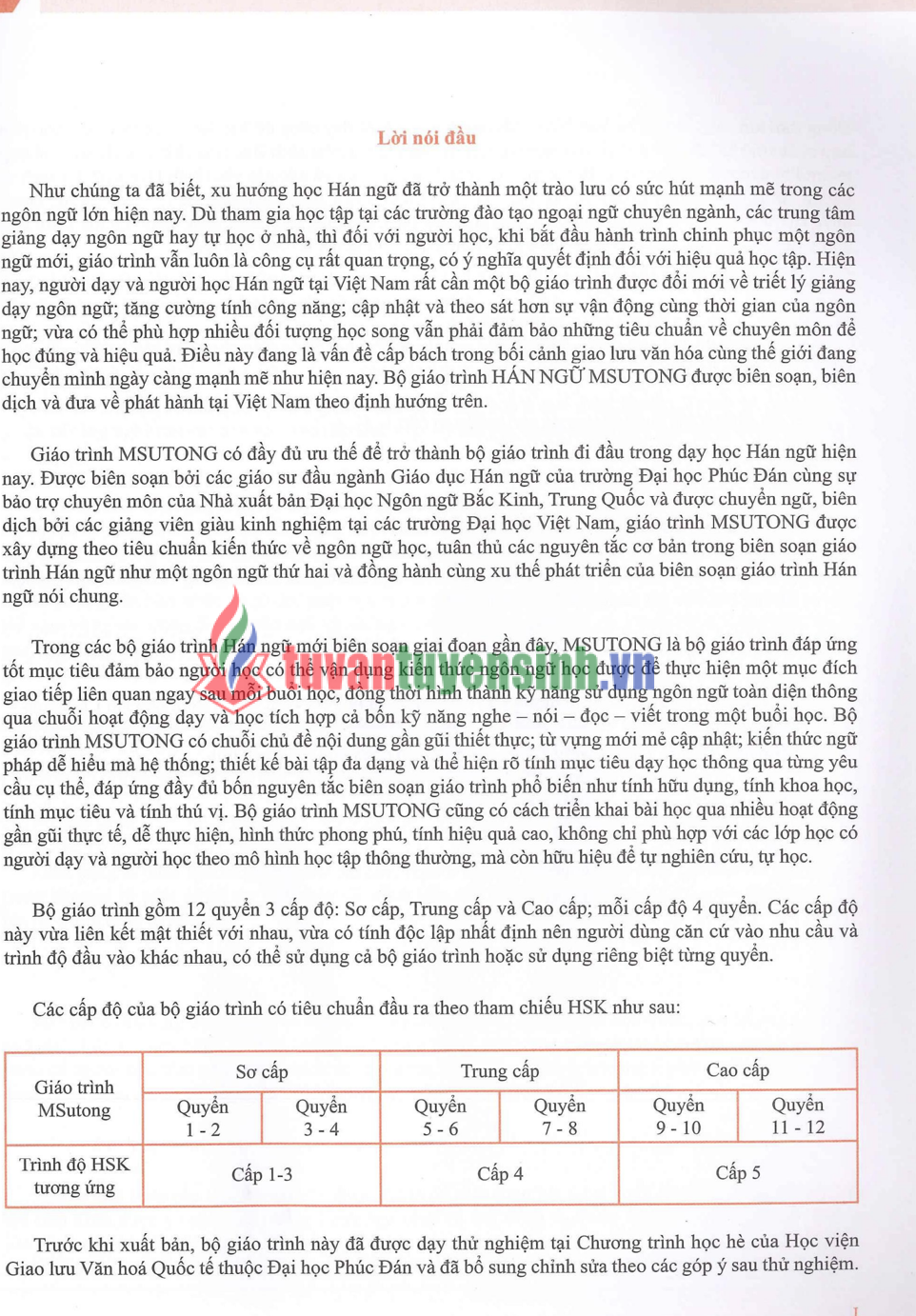 Tải FREE sách Hán ngữ MSUTONG Sơ cấp 4 PDF có tiếng Việt 1