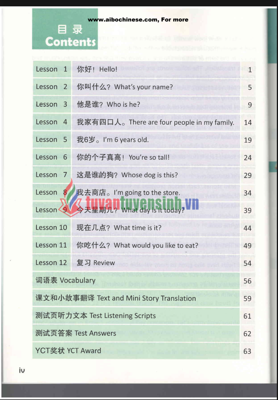 Tải FREE sách YCT 1 book PDF có tiếng Việt 1