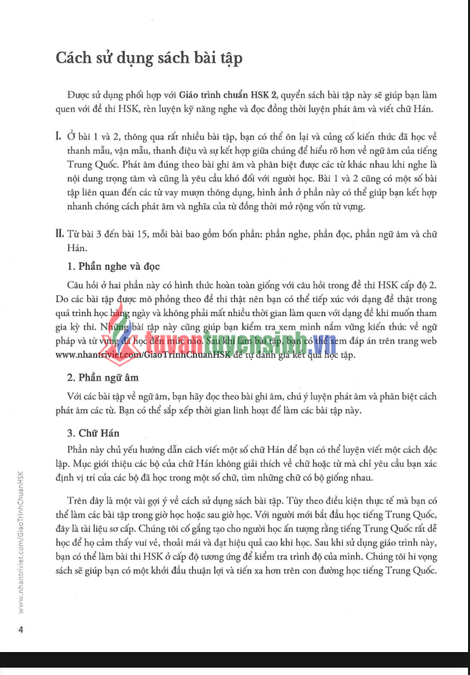 Tải Giáo trình chuẩn HSK 2 Sách Bài Tập PDF có tiếng Việt 2