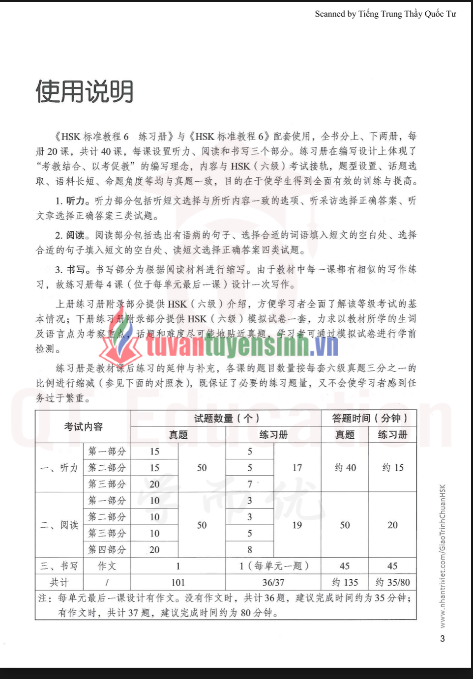 Tải Giáo trình chuẩn HSK 6 Sách Bài Tập 1 PDF có tiếng Việt 1