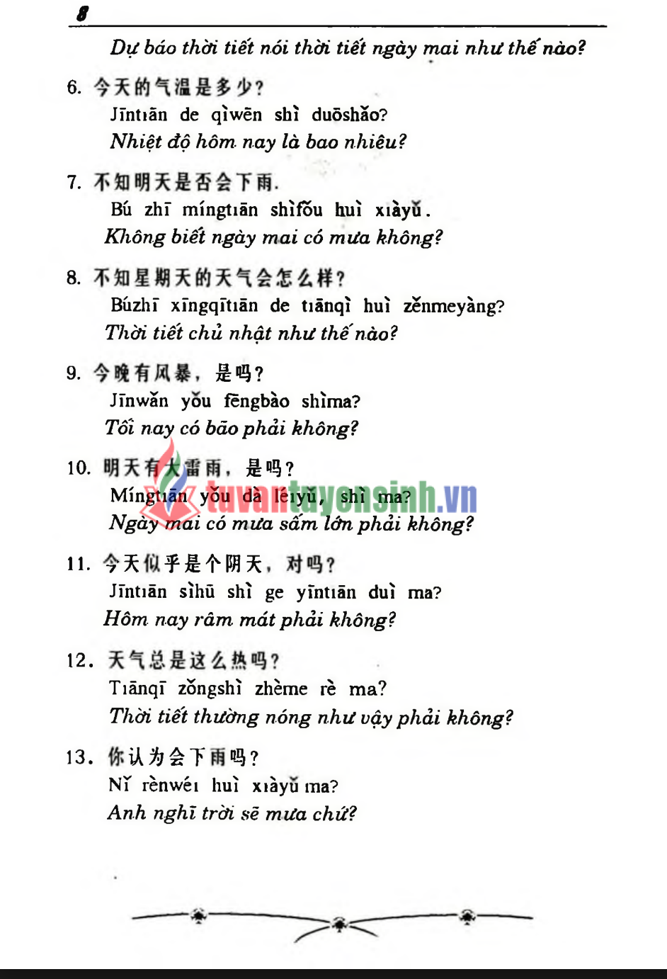 sách 2500 Câu Giao Tiếp Hoa – Việt 3