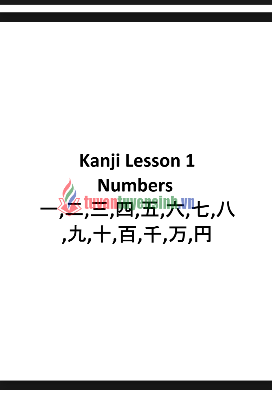 sách Basic Kanji JLPT N5 3