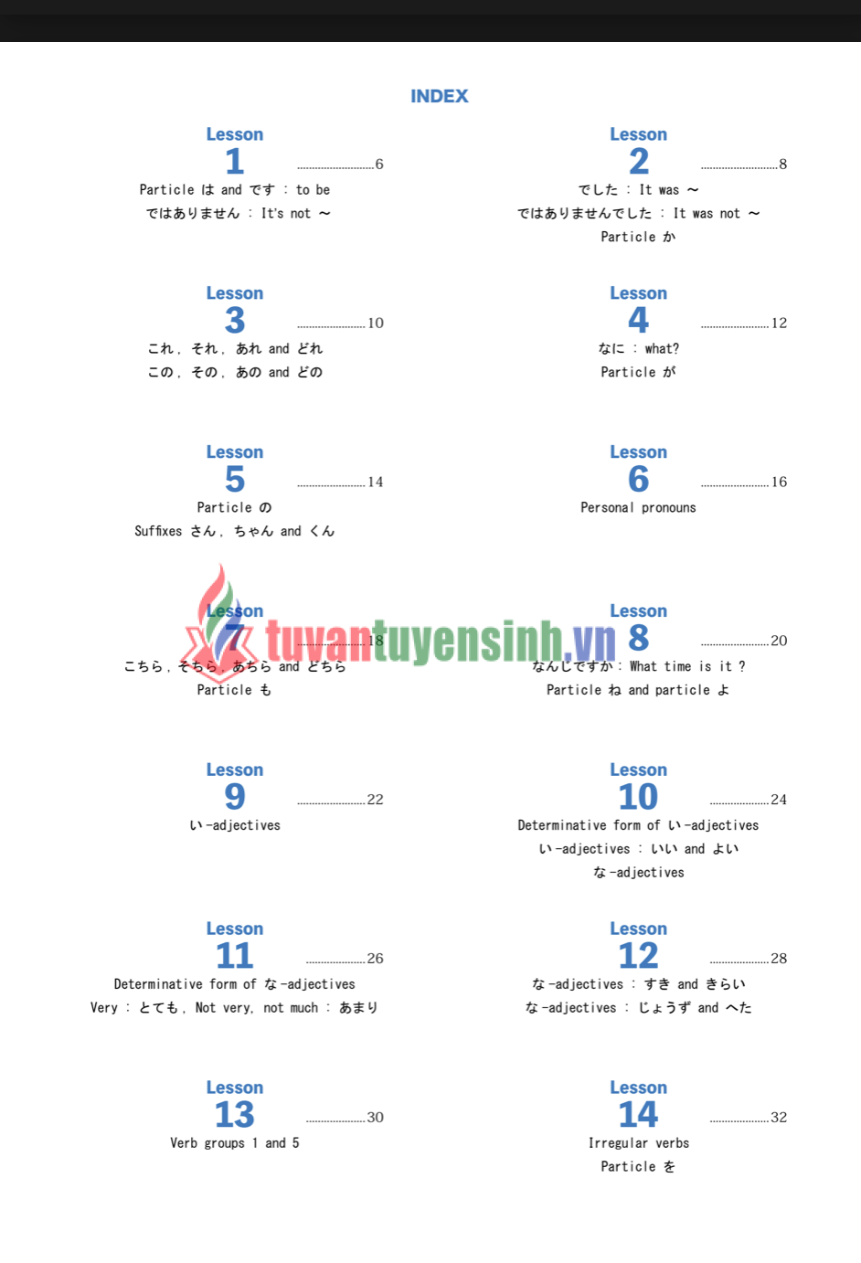 sách Japanese Grammar for JLPT N5 Kotonoha 2