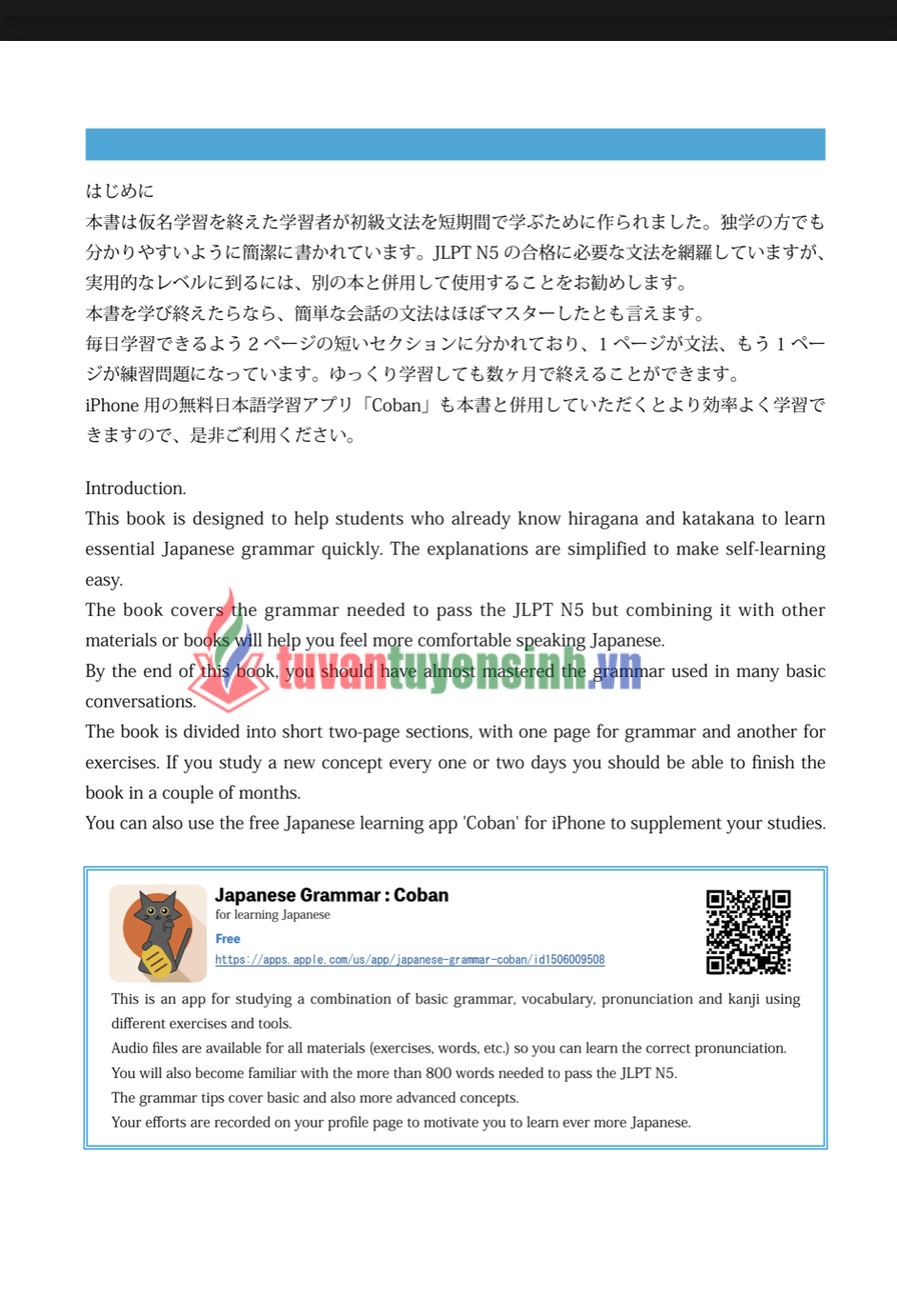 sách Japanese Grammar for JLPT N5 Kotonoha 5