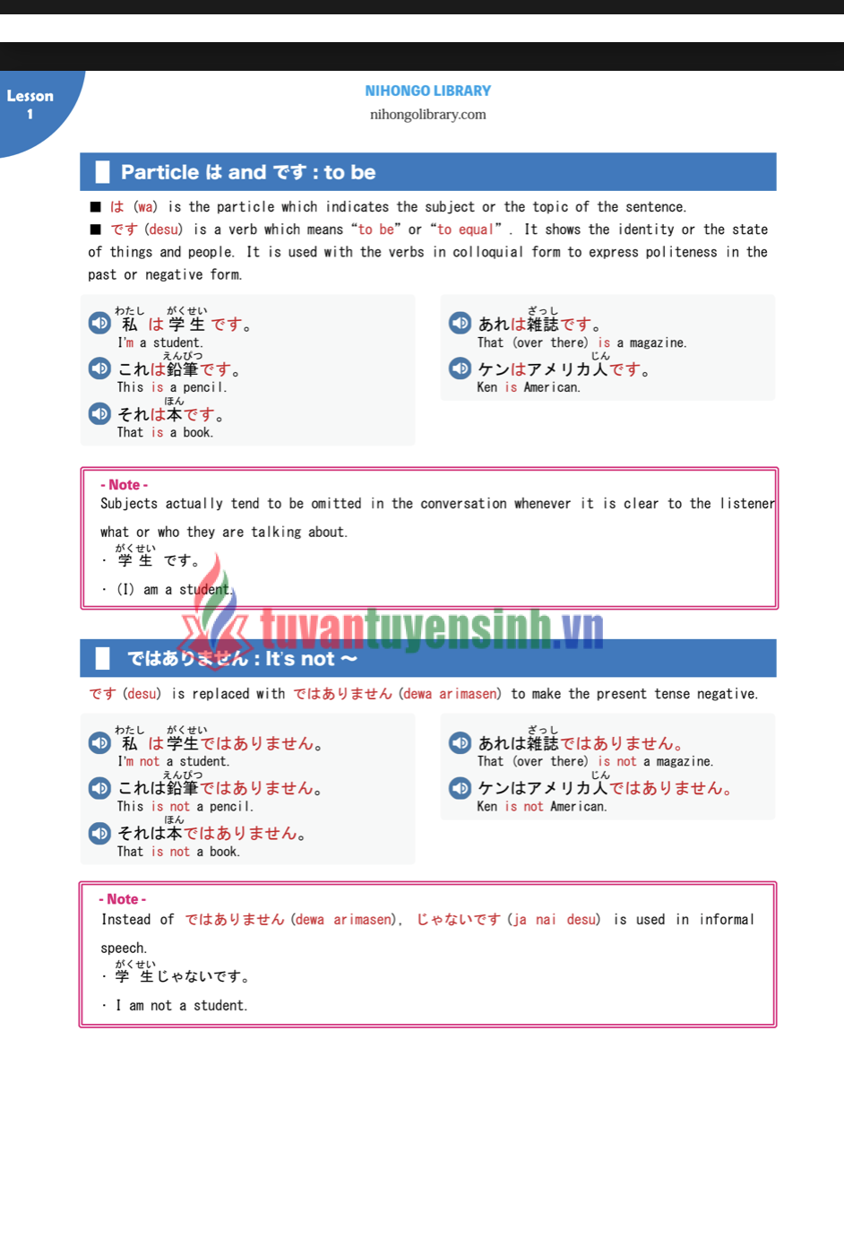 sách Japanese Grammar for JLPT N5 Kotonoha 6