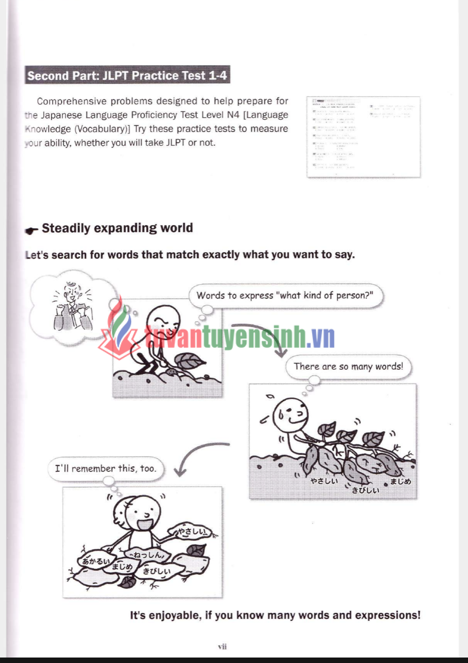 sách Kirari Nihongo N4 Goi 7