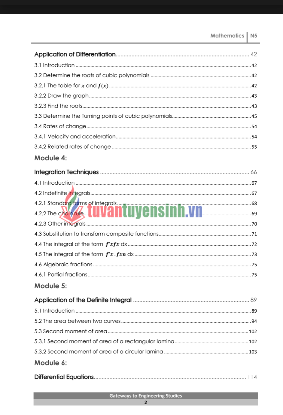 sách N5 Mathematics 2