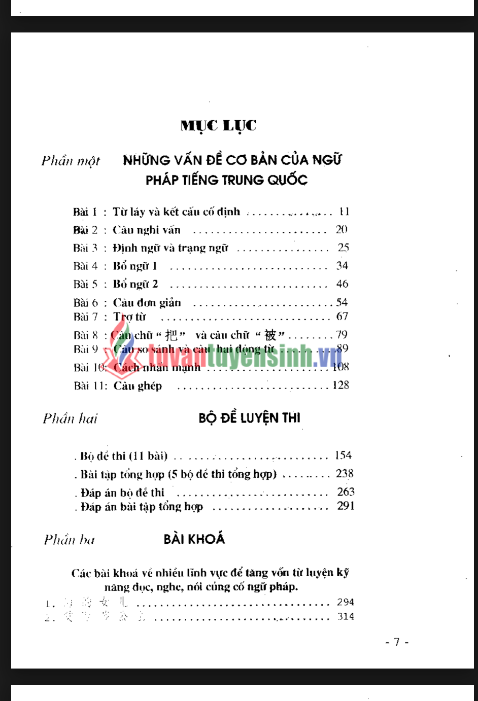 sách Ngữ Pháp Tiếng Hoa 2