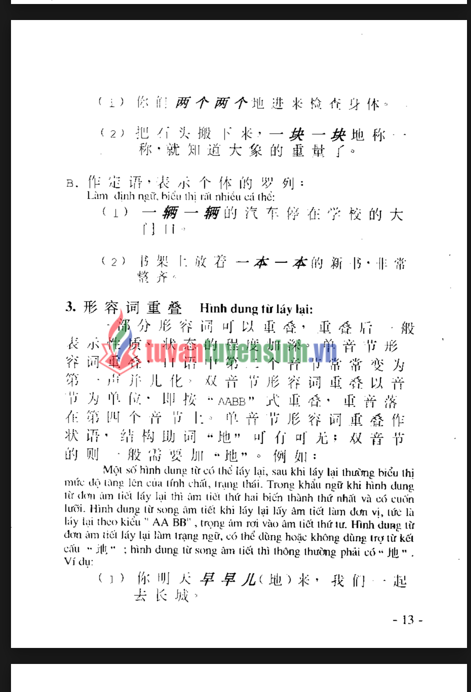 sách Ngữ Pháp Tiếng Hoa 7