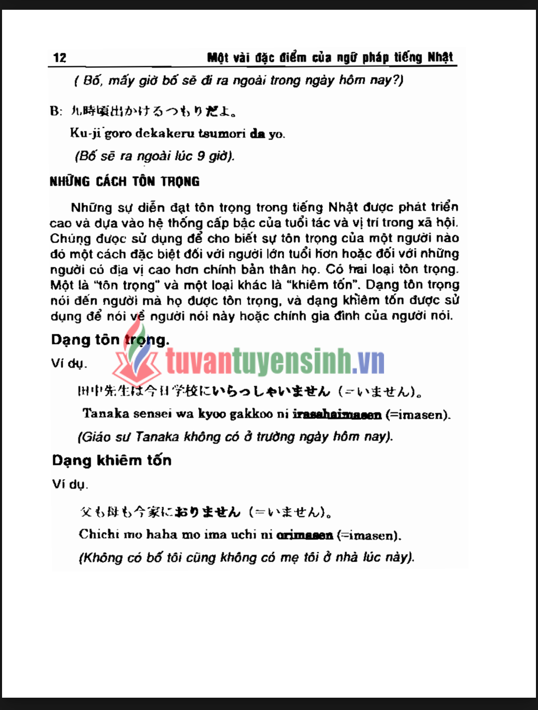 sách Ngữ pháp tiếng Nhật hiện đại 6