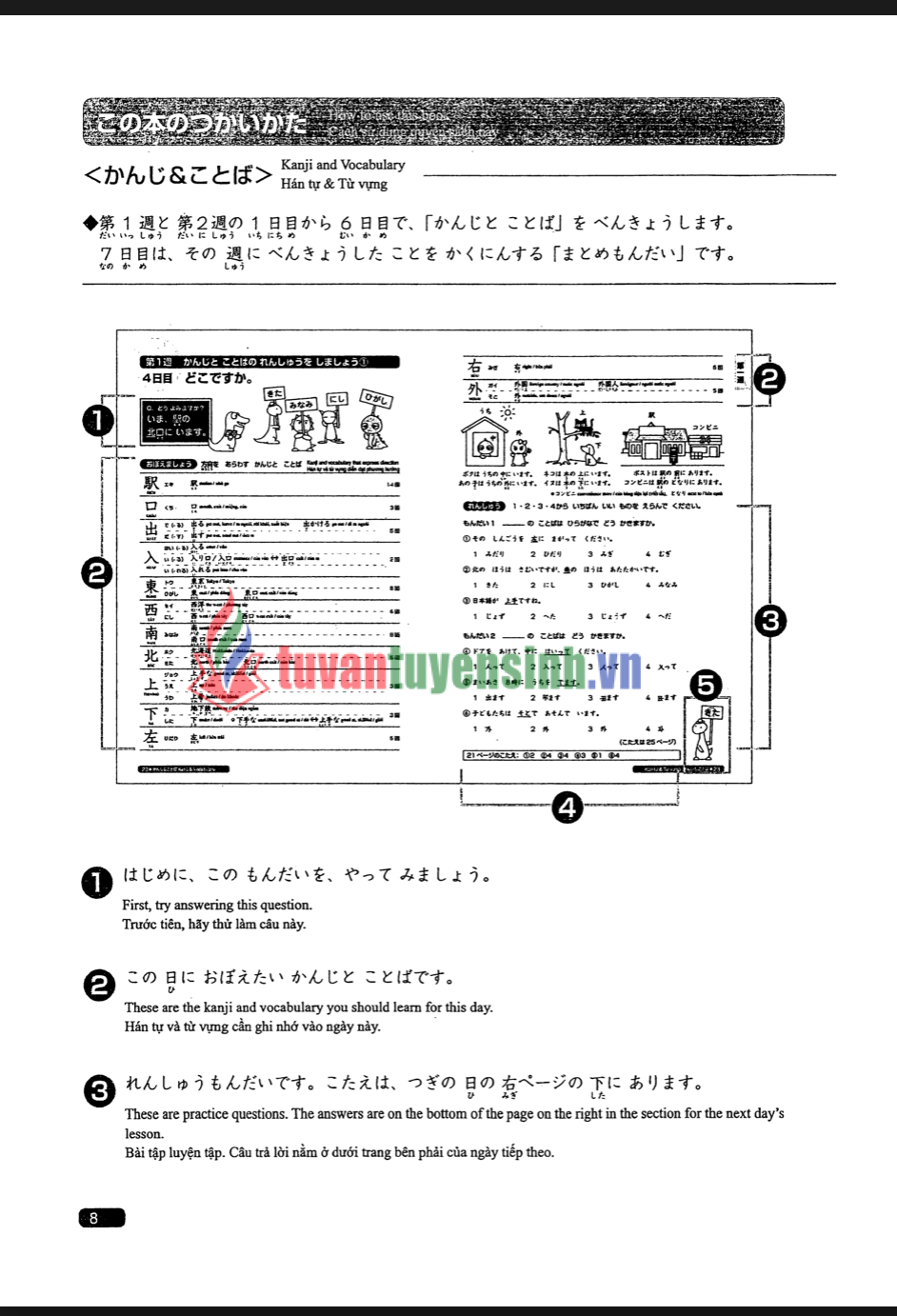 sách Nihongo So-Matome N5 Kanji Vocabulary Grammar Reading Listening Book JLPT Japan 6