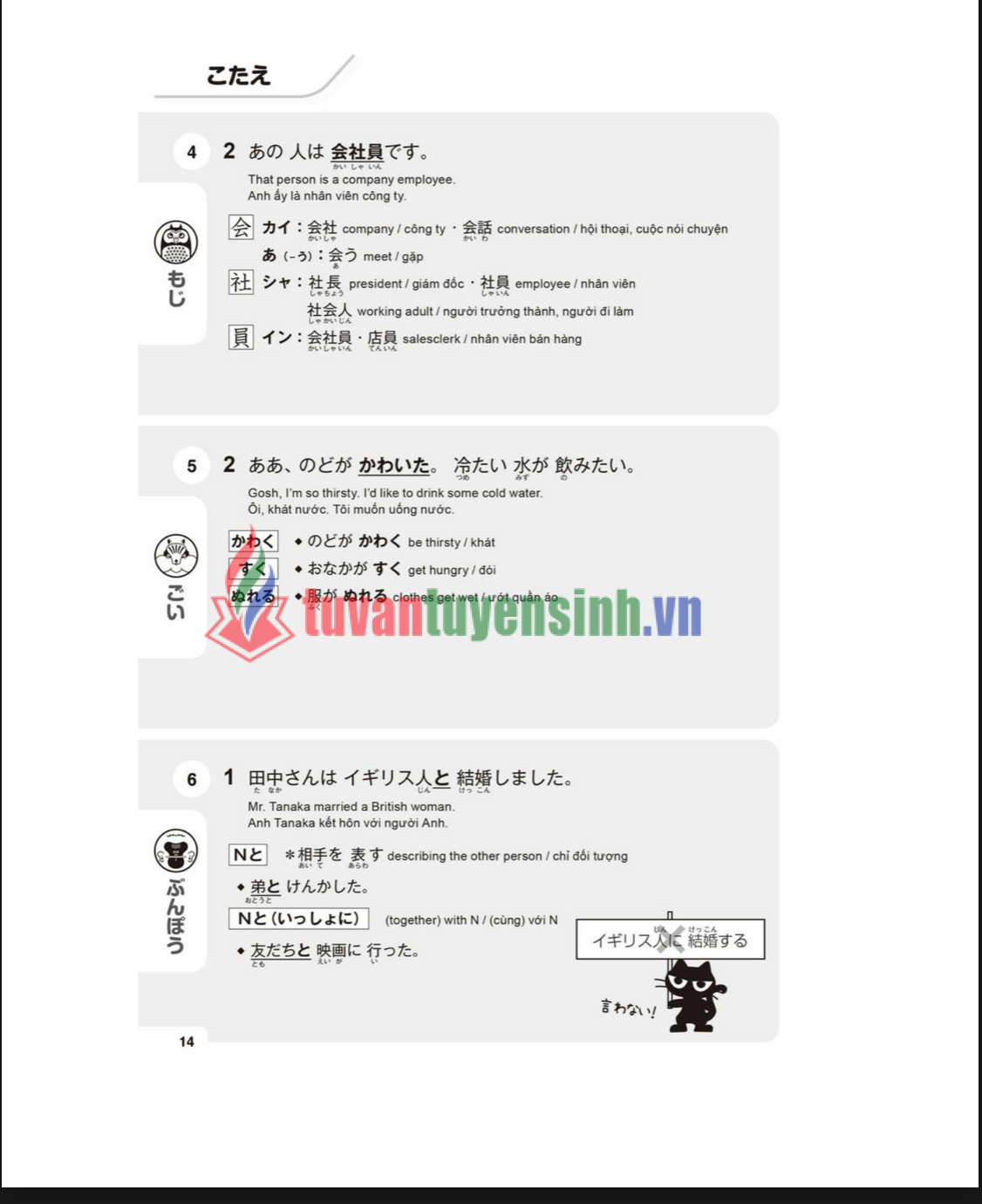 sách Shin Nihongo 500 câu hỏi 7