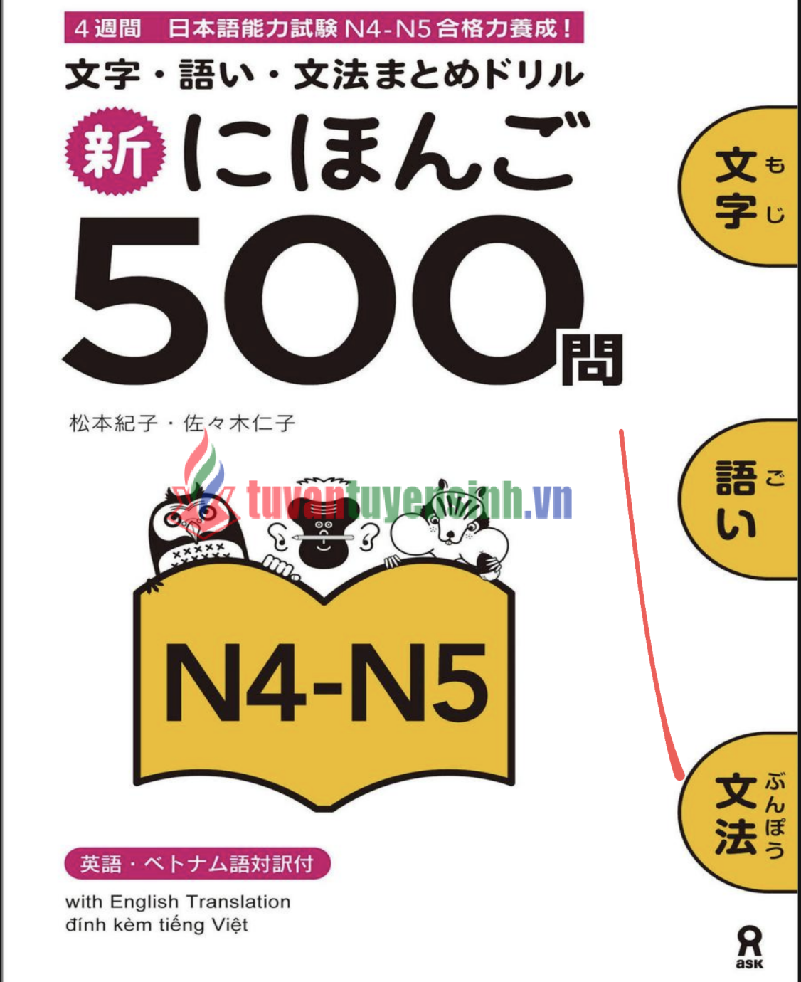 sách Shin Nihongo 500 câu hỏi
