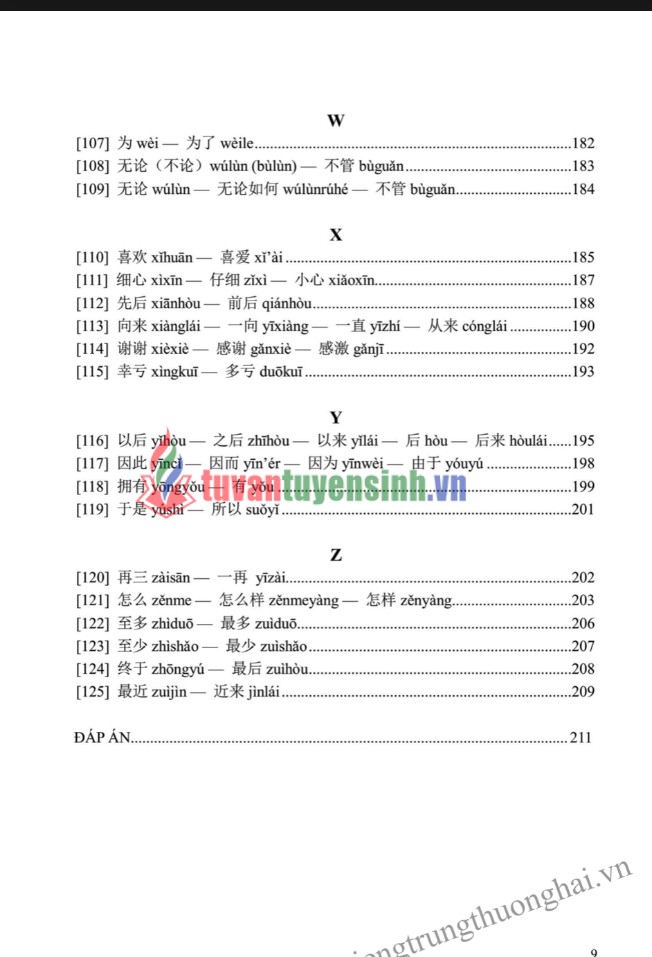 sách So Sánh 125 Nhóm Từ Đồng Nghĩa, Gần Nghĩa Thường Gặp Trong Tiếng Hoa 6