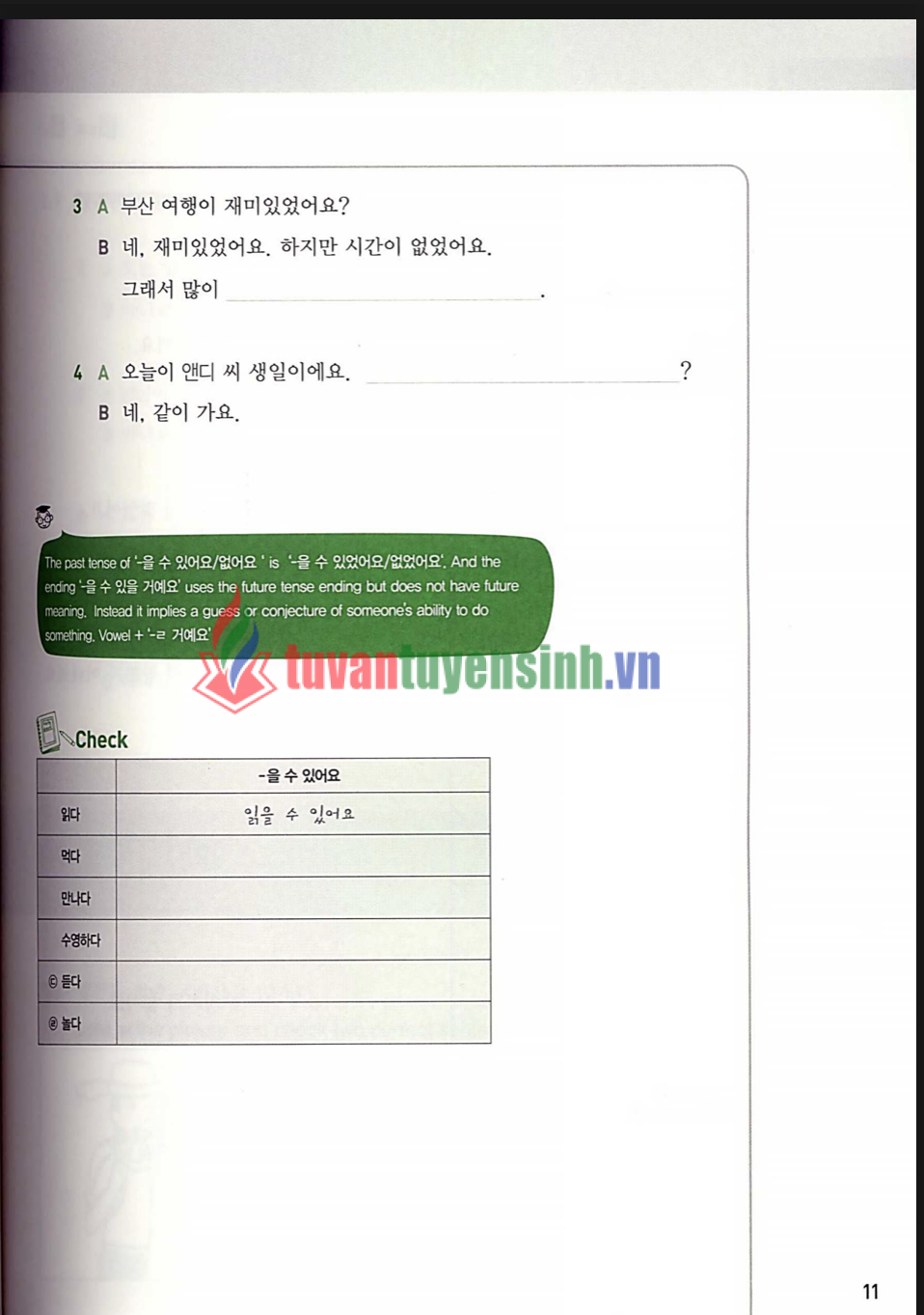 sách Sogang 1B Workbook 8