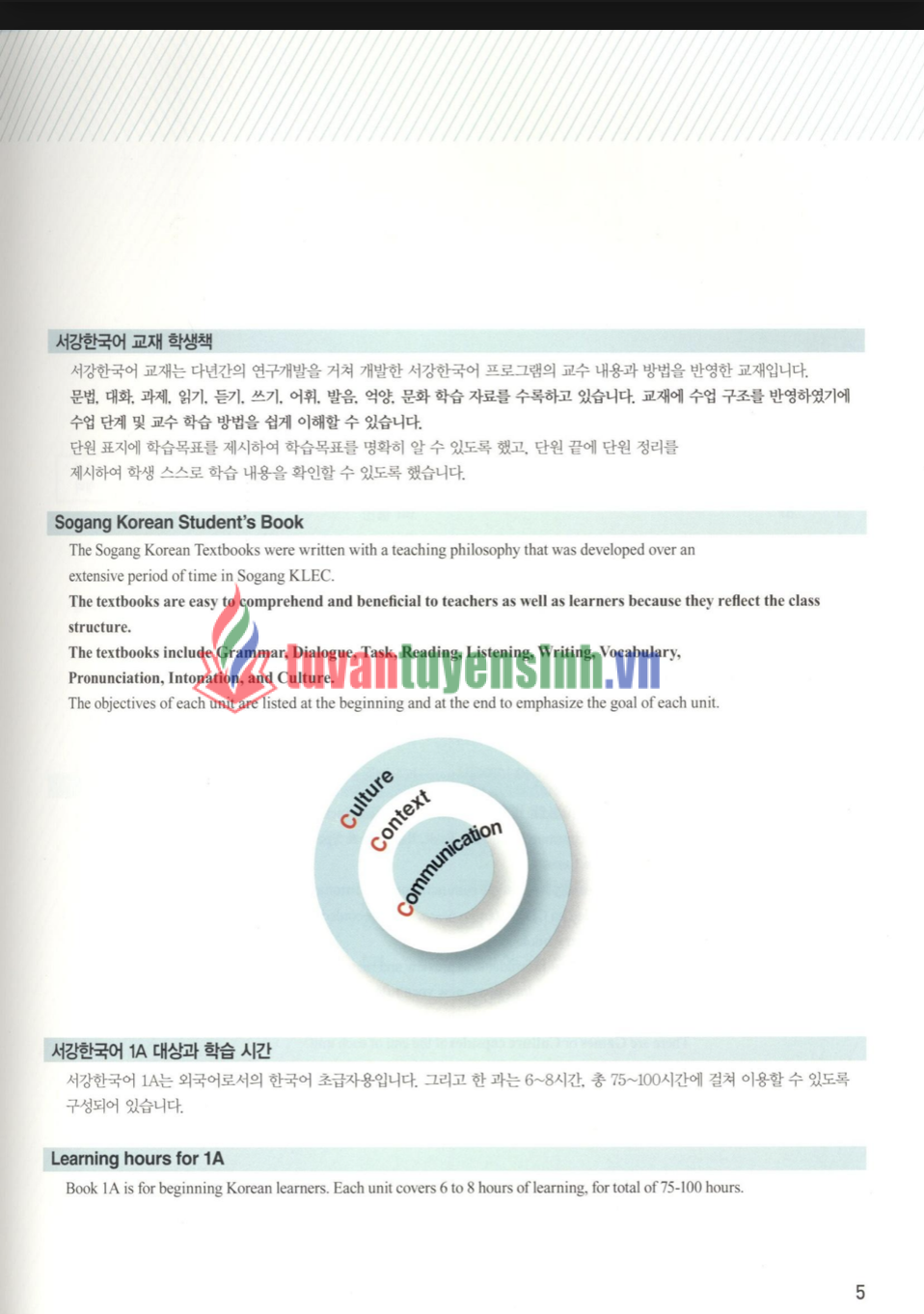 sách Sogang Korean 1A 4